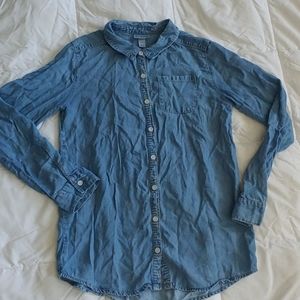 Cat and jack Blue jean shirt